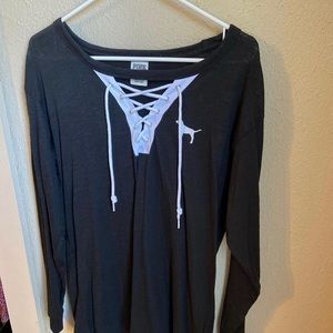 VICTORIA SECRET PINK Long Sleeve Tee Small